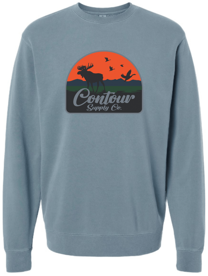 sweatshirts The Back Country - Pigment Dyed Crew Neck