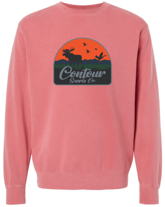 sweatshirts The Back Country - Pigment Dyed Crew Neck