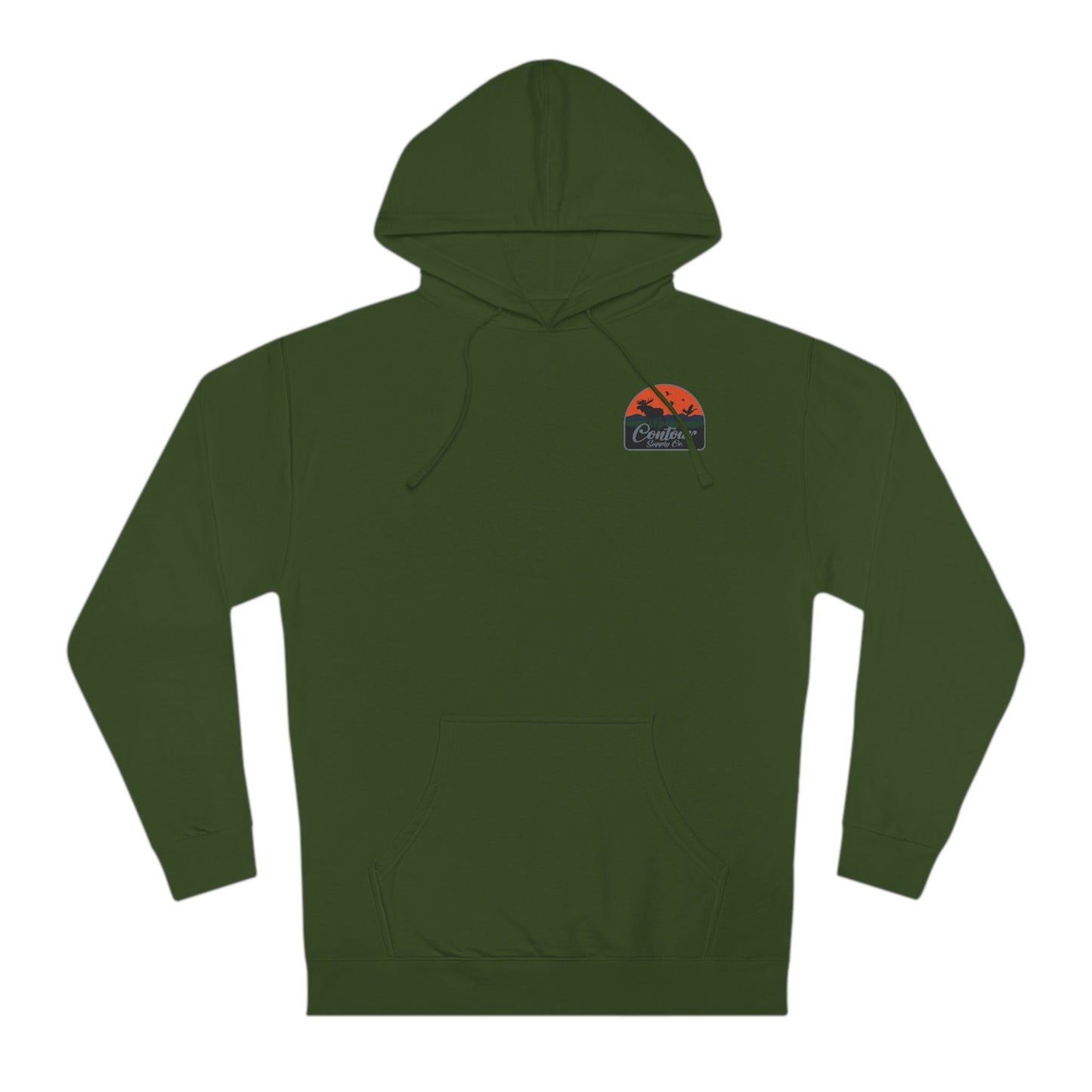 Hoodie Army / XS Back Country - Unisex Hooded Sweatshirt - Left Chest