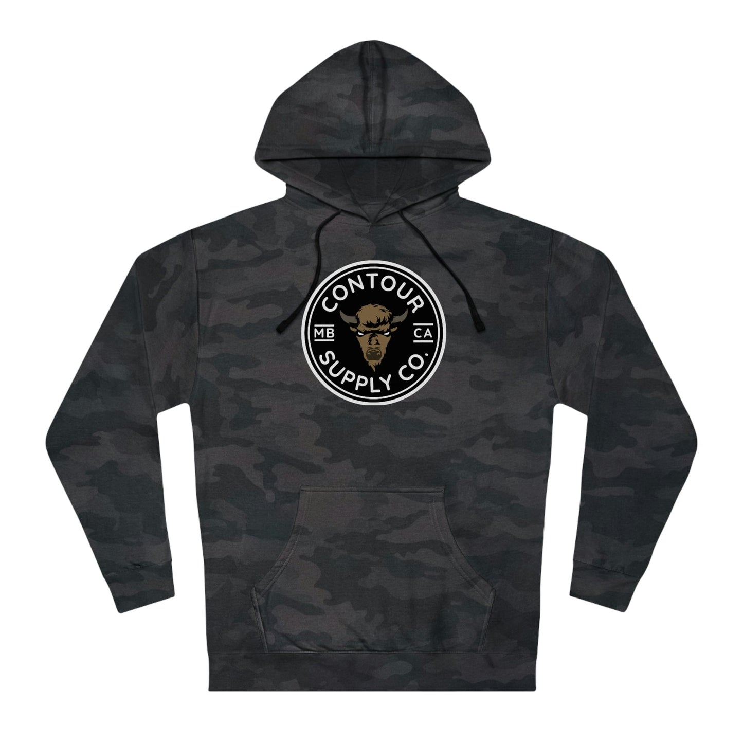 Hoodie Black Camo / XS Prairie Giants Hoodie - Crest - B&W w/ Color