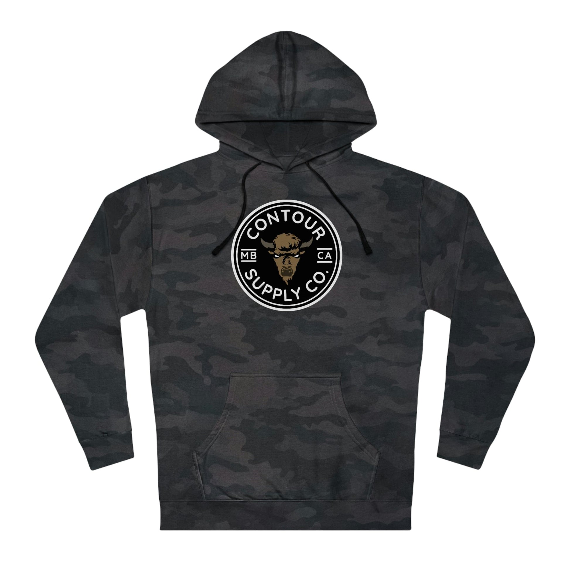 Hoodie Black Camo / XS Prairie Giants Hoodie - Crest - B&W w/ Color