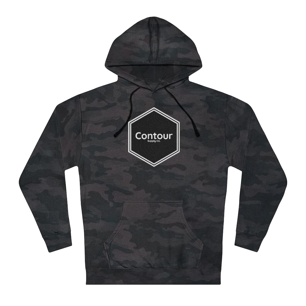 Hoodie Black Camo / XS The Elevation Crest - Independent Midweight Hoodie - Black & White Logo