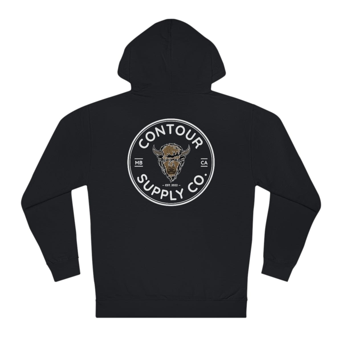 Hoodie Black / XL Prairie Giants Hoodie - Left Chest & Back - B&W w/ Color