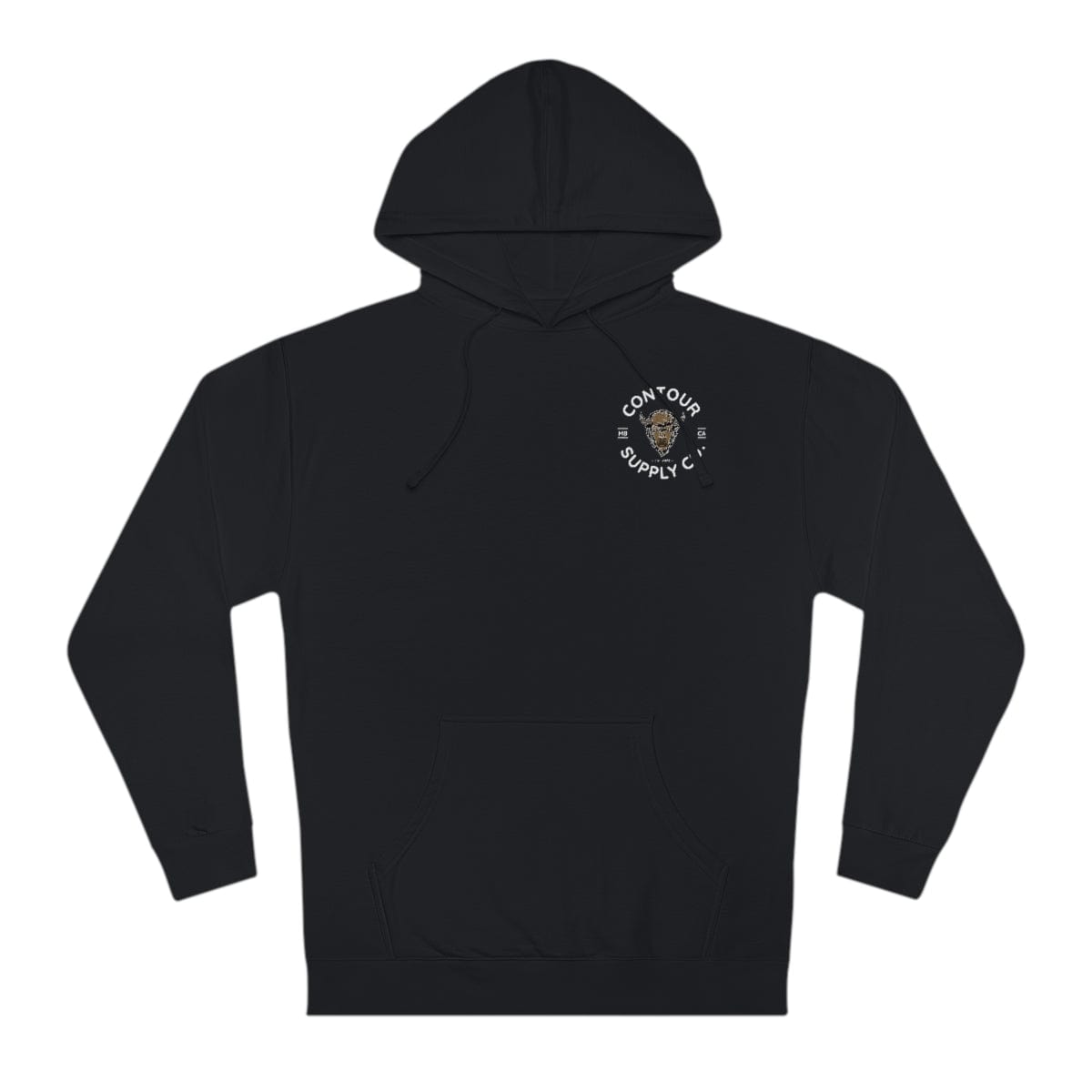 Hoodie Black / XL Prairie Giants Hoodie - Left Chest & Back - B&W w/ Color