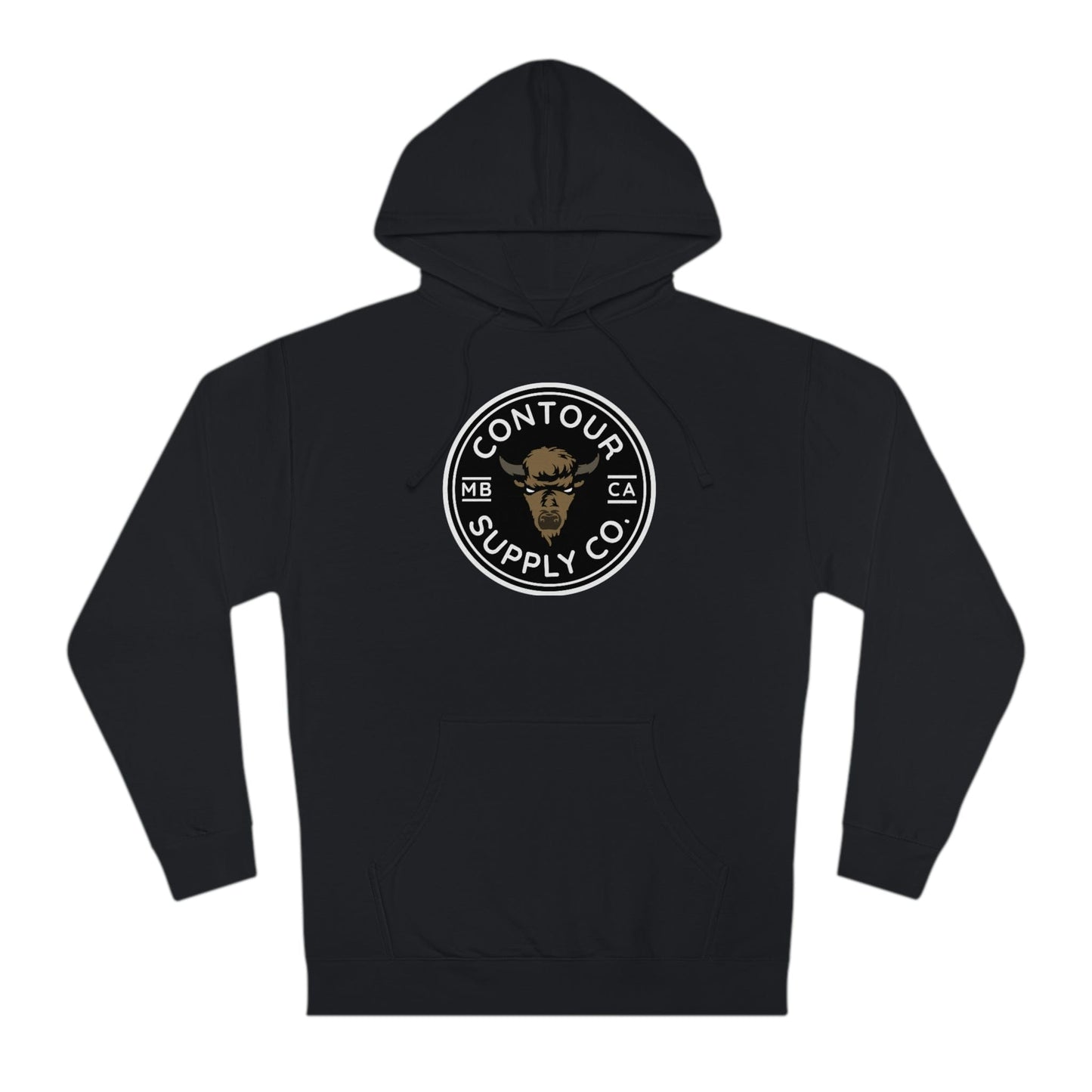 Hoodie Black / XS Prairie Giants Hoodie - Crest - B&W w/ Color