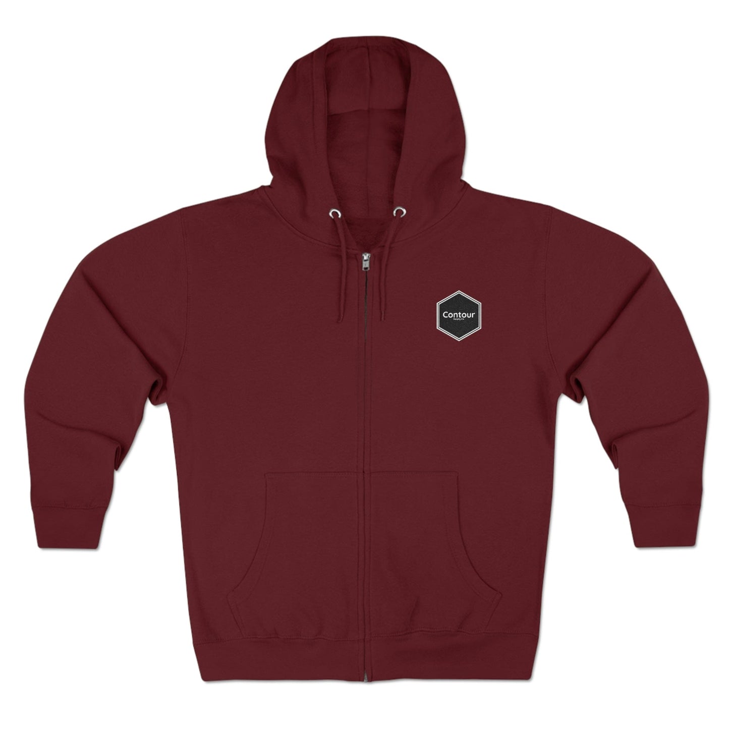 Hoodie Burgundy / S The Elevation - Premium Full Zip Hoodie