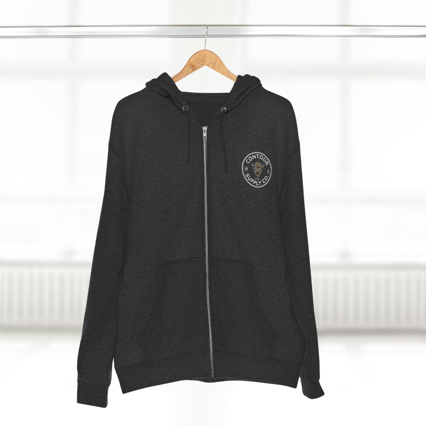 Hoodie Charcoal Heather / S Prairie Giants - Unisex Premium Full Zip Hoodie