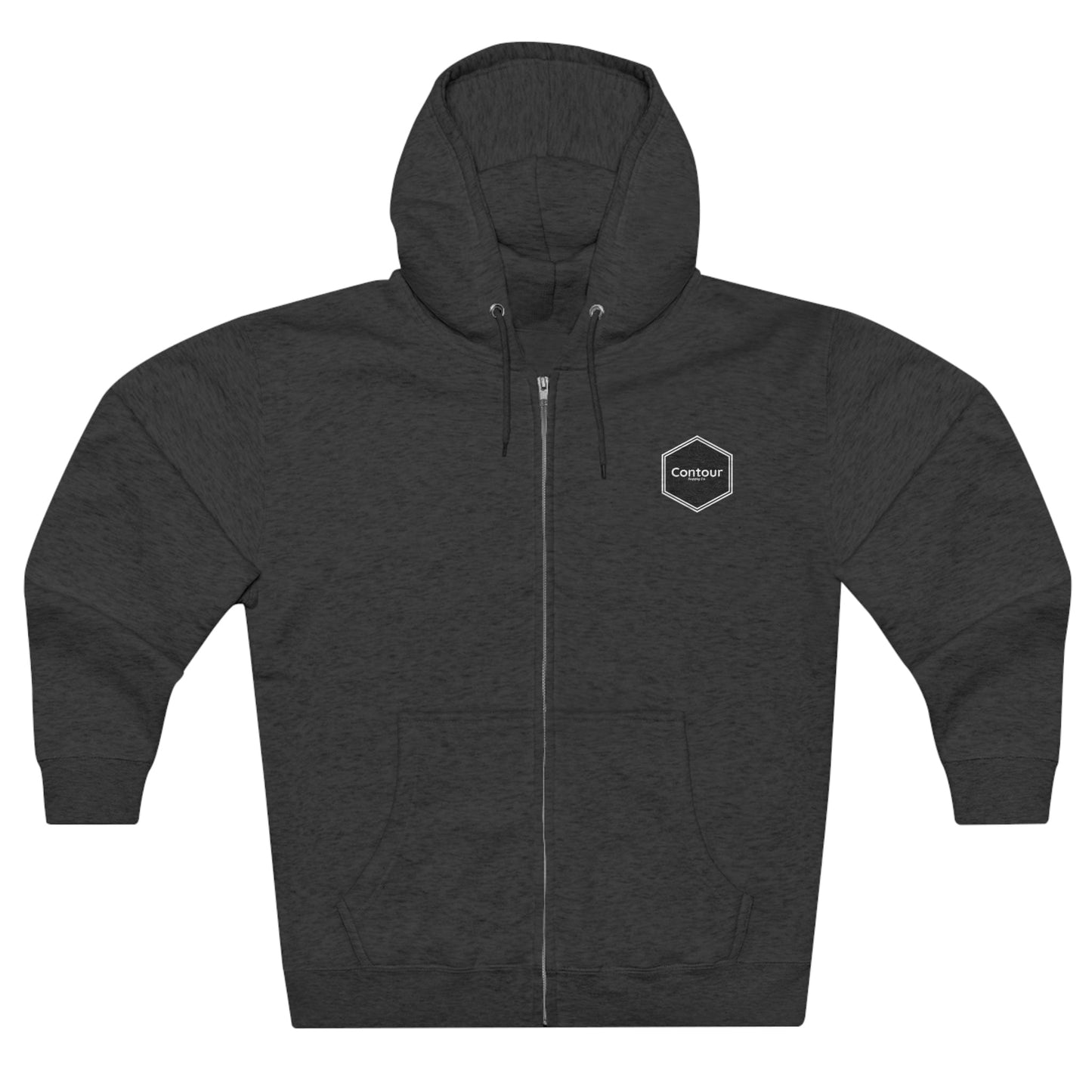 Hoodie Charcoal Heather / S The Elevation - Premium Full Zip Hoodie