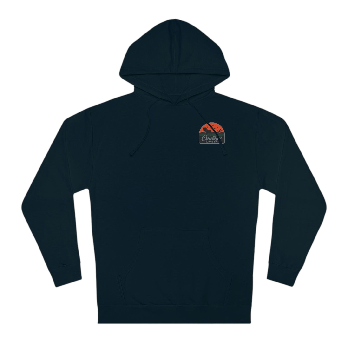 Hoodie Classic Navy / XS Back Country - Unisex Hooded Sweatshirt - Left Chest