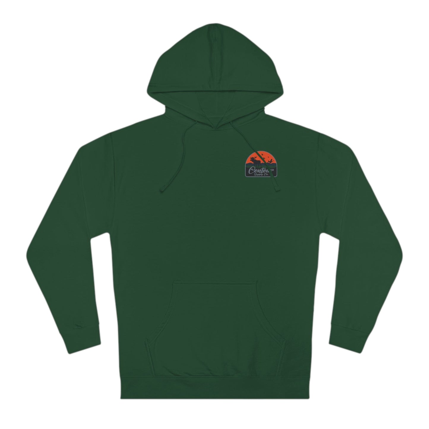 Hoodie Forest Green / XS Back Country - Unisex Hooded Sweatshirt - Left Chest