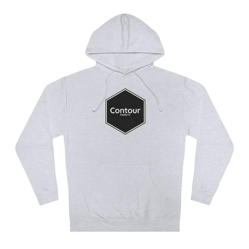 Hoodie Grey Heather / XS The Elevation Crest - Independent Midweight Hoodie - Black & White Logo