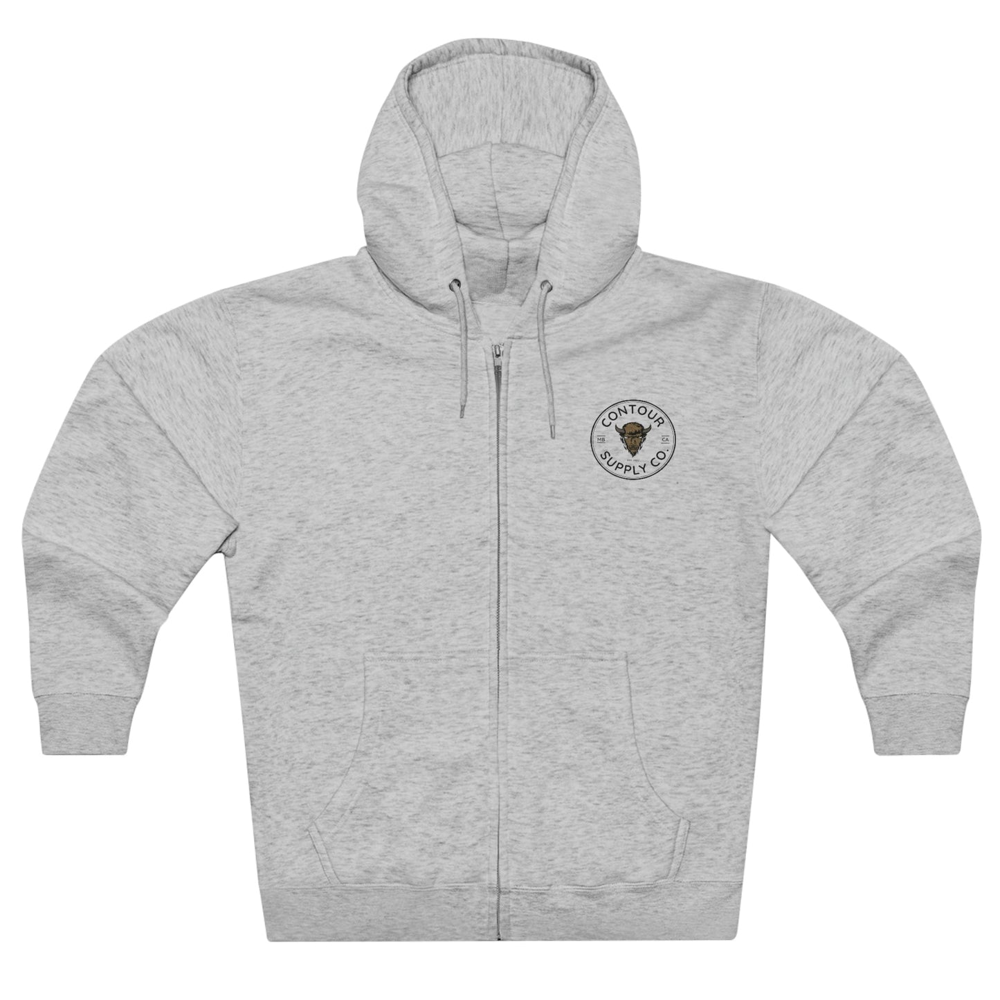 Hoodie Heather Grey / S Prairie Giants - Unisex Premium Full Zip Hoodie