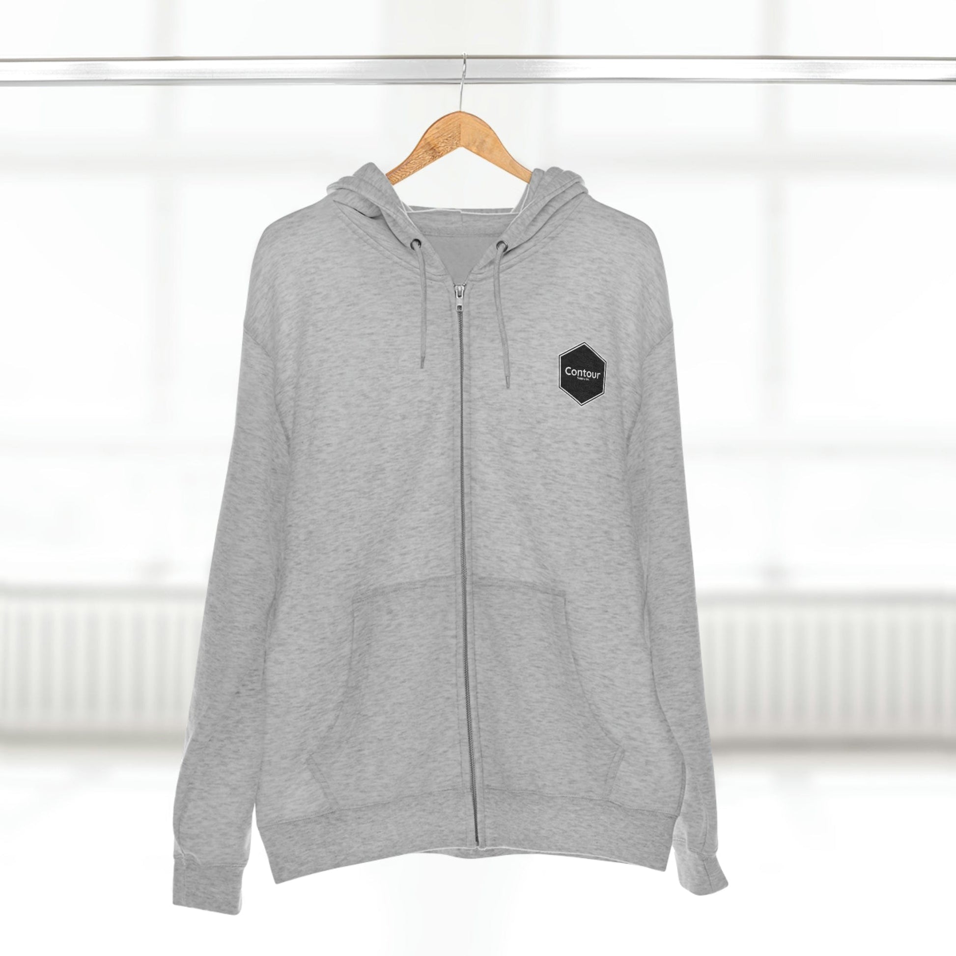 Hoodie Heather Grey / S The Elevation - Premium Full Zip Hoodie