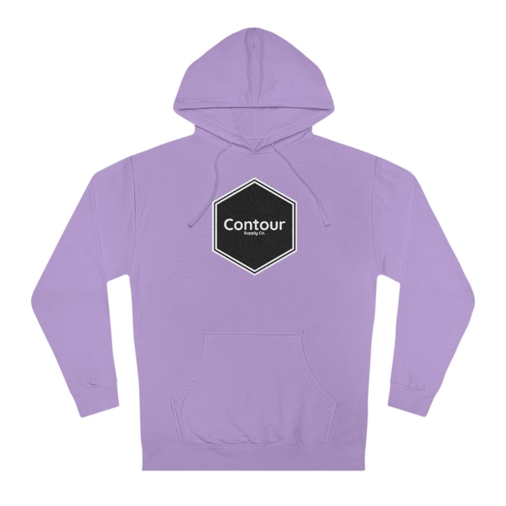 Hoodie Lavender / XS The Elevation Crest - Independent Midweight Hoodie - Black & White Logo