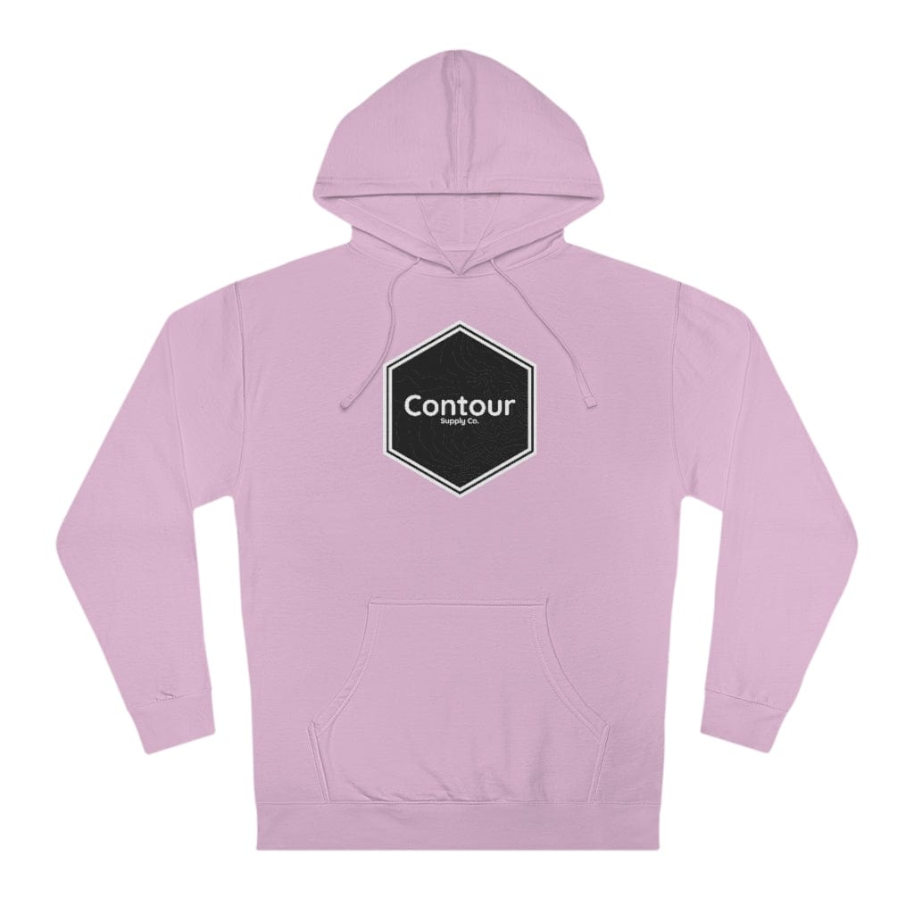 Hoodie Light Pink / XS The Elevation Crest - Independent Midweight Hoodie - Black & White Logo