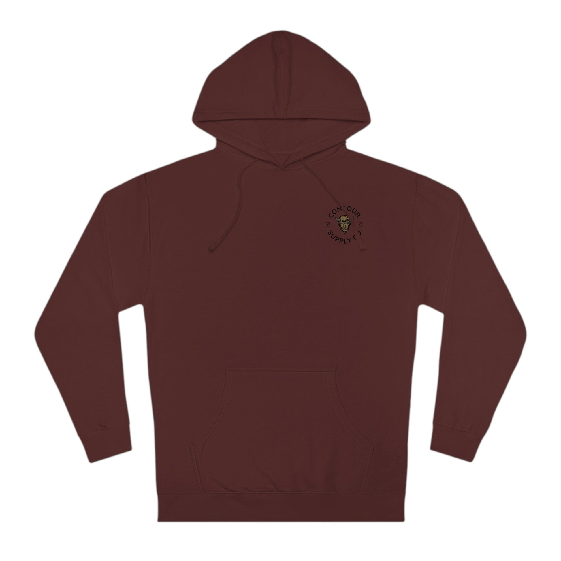 Hoodie Maroon / XS Prairie Giants Midweight Hoodie - Left Chest