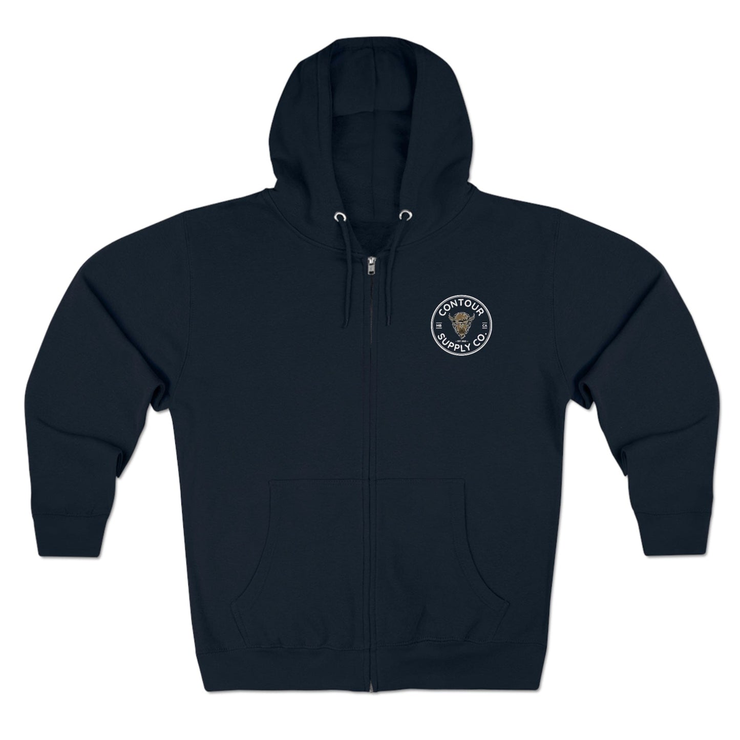 Hoodie Navy / S Prairie Giants - Unisex Premium Full Zip Hoodie