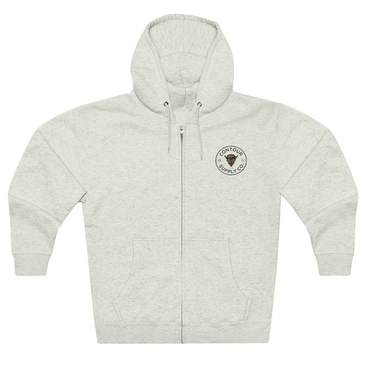 Hoodie Oatmeal Heather / S Prairie Giants - Unisex Premium Full Zip Hoodie