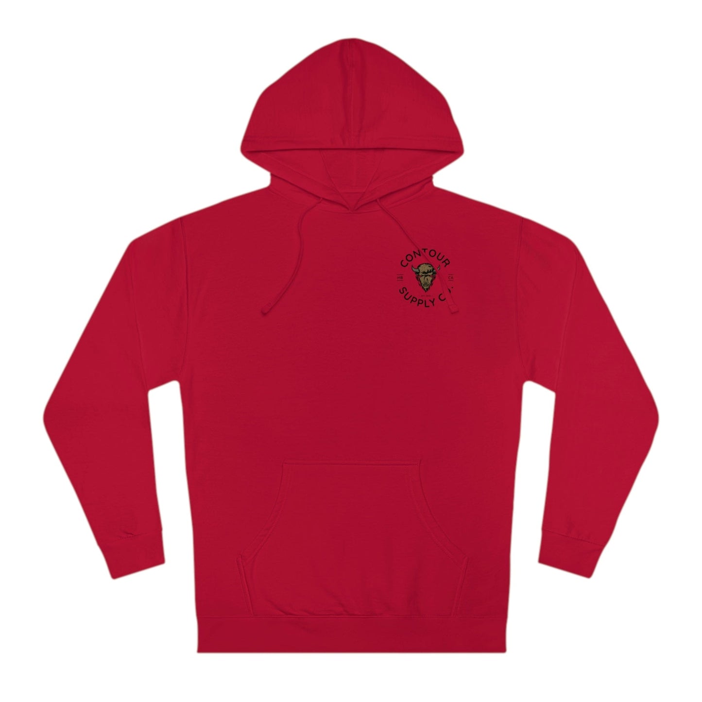 Hoodie Red / 3XL Prairie Giants Midweight Hoodie - Left Chest - Big & Tall