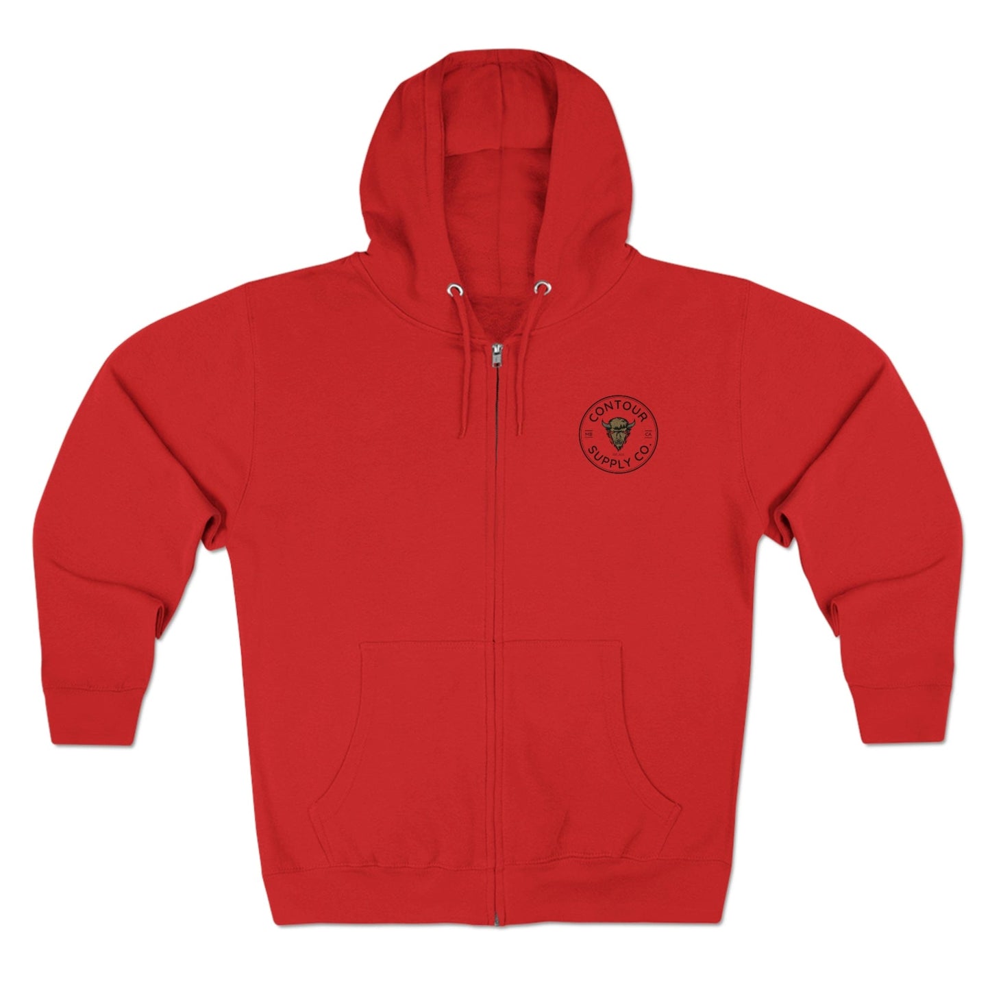 Hoodie Red / S Prairie Giants - Unisex Premium Full Zip Hoodie