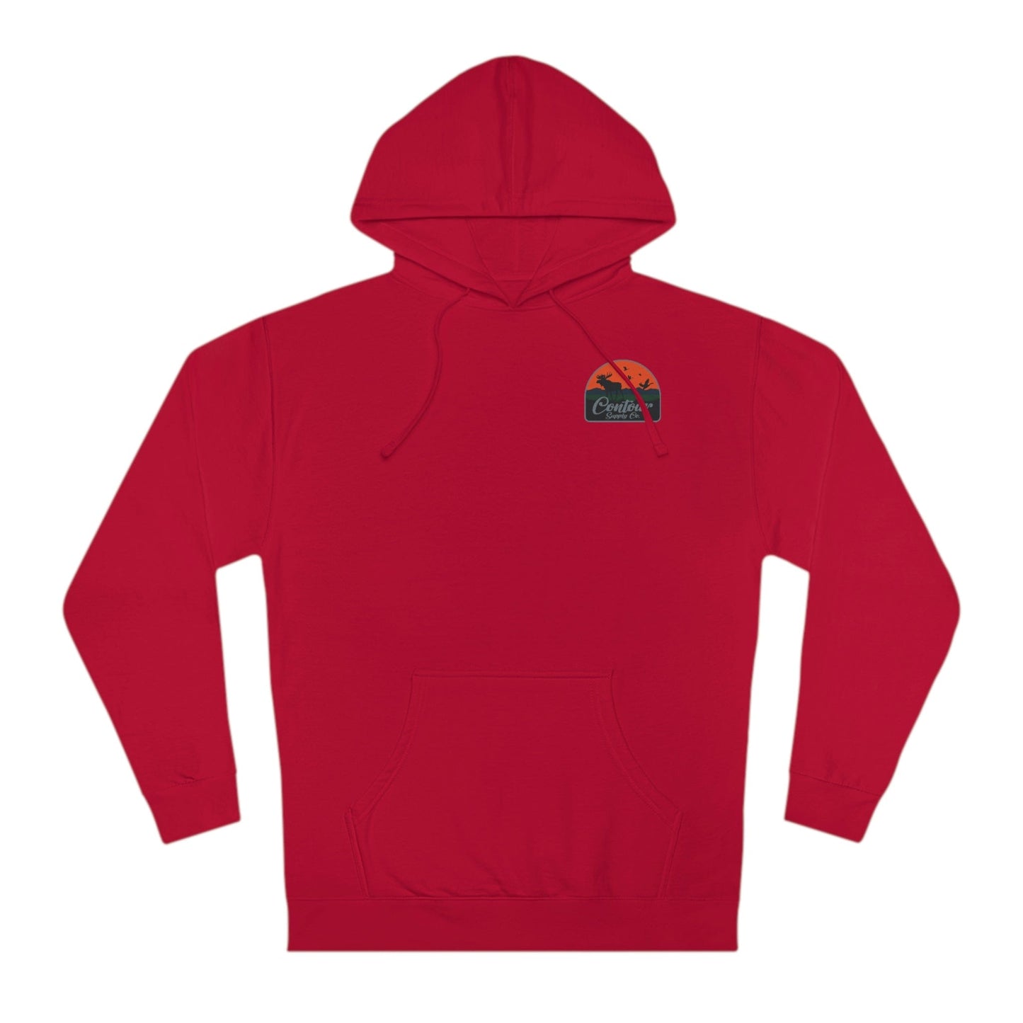 Hoodie Red / XS Back Country - Unisex Hooded Sweatshirt - Left Chest