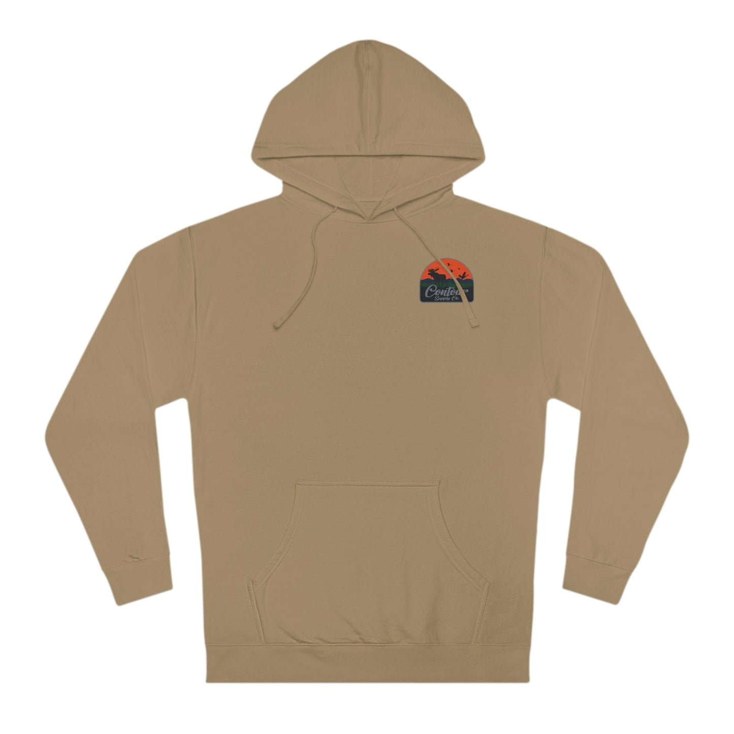 Hoodie Sandstone / XS Back Country - Unisex Hooded Sweatshirt - Left Chest