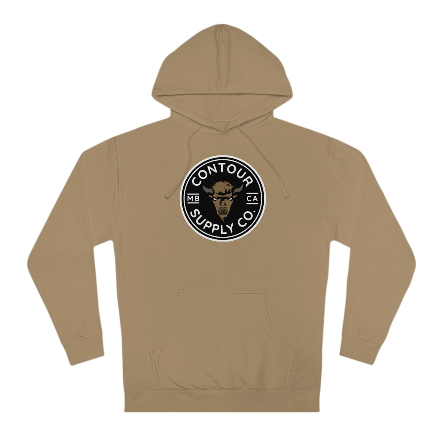 Hoodie Sandstone / XS Prairie Giants Hoodie - Crest - B&W w/ Color