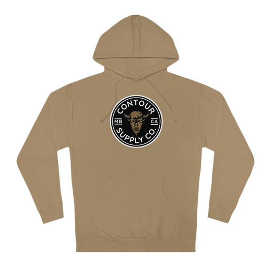Hoodie Sandstone / XS Prairie Giants Hoodie - Crest - B&W w/ Color