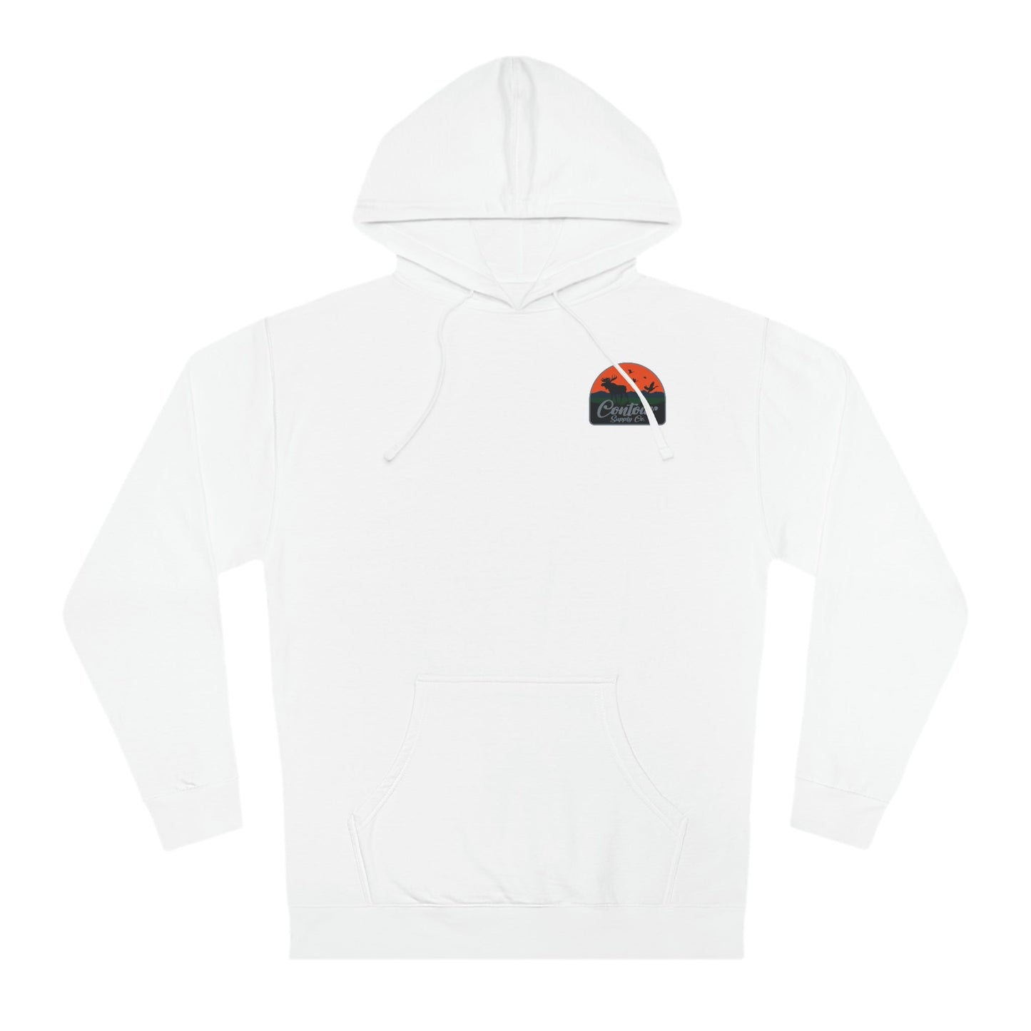 Hoodie White / XS Back Country - Unisex Hooded Sweatshirt - Left Chest