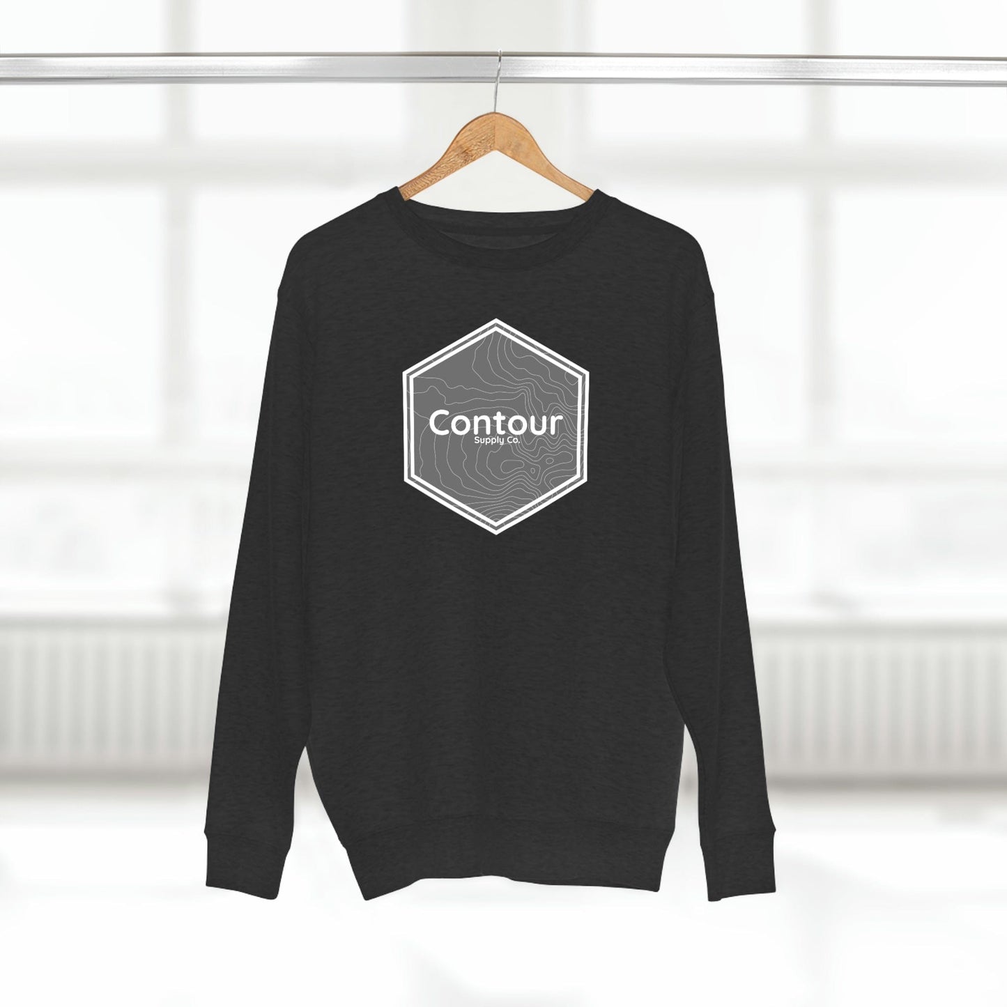 Sweatshirt Charcoal Heather / S Elevation - Premium Crewneck Sweatshirt