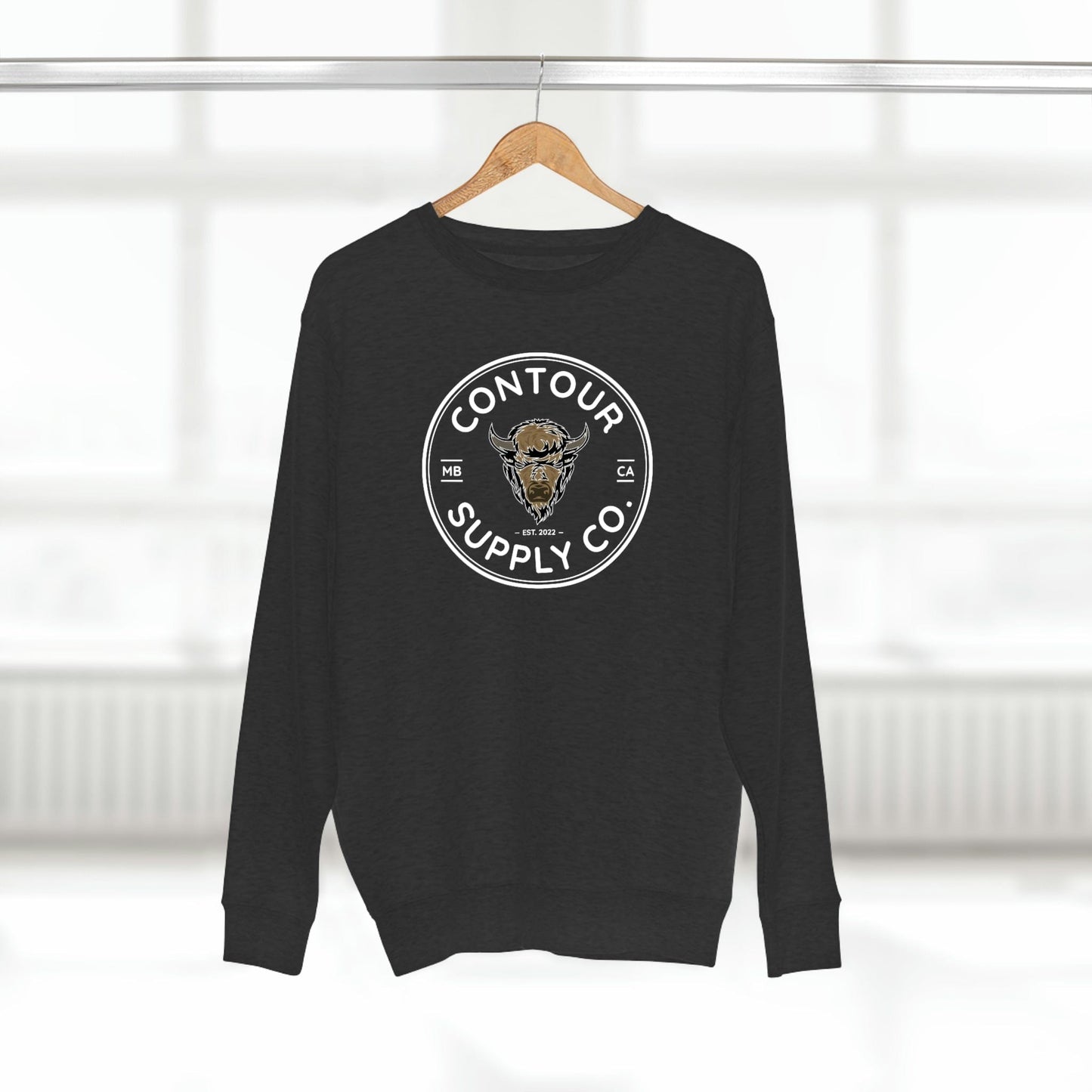 Sweatshirt Charcoal Heather / S Prairie Giants - Premium Crewneck Sweatshirt - Crest