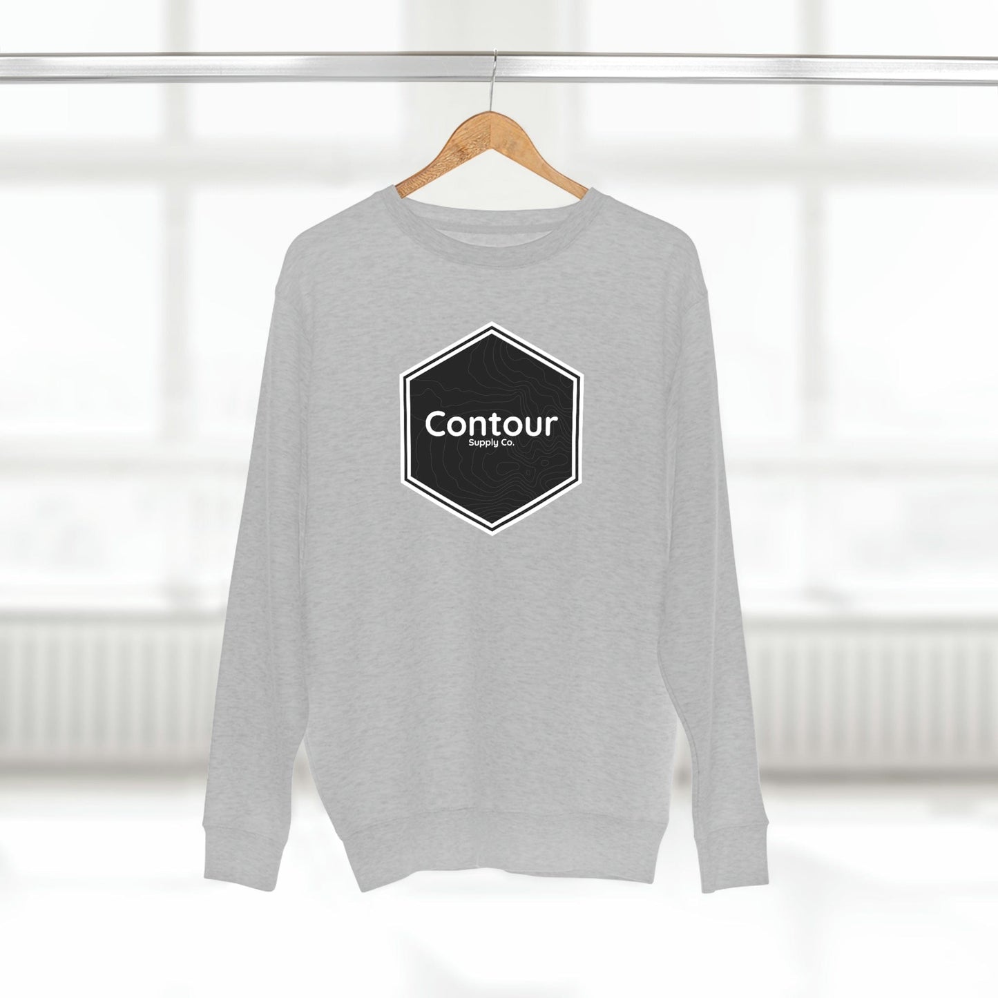 Sweatshirt Heather Grey / S Elevation - Premium Crewneck Sweatshirt