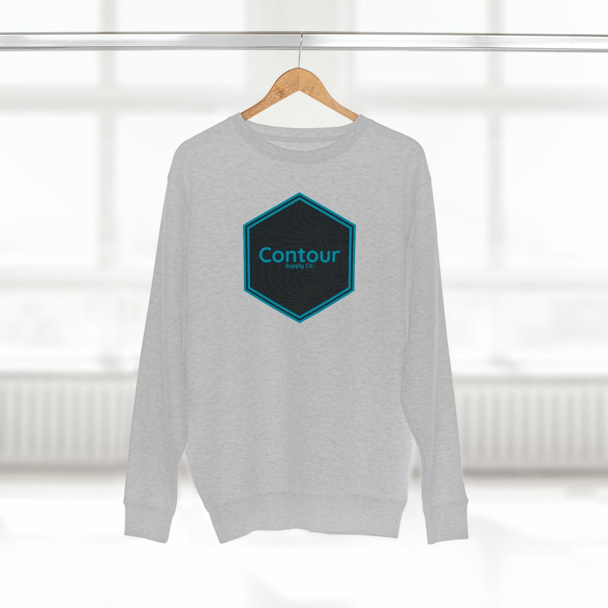 Sweatshirt Heather Grey / S Elevation - Premium Crewneck Sweatshirt