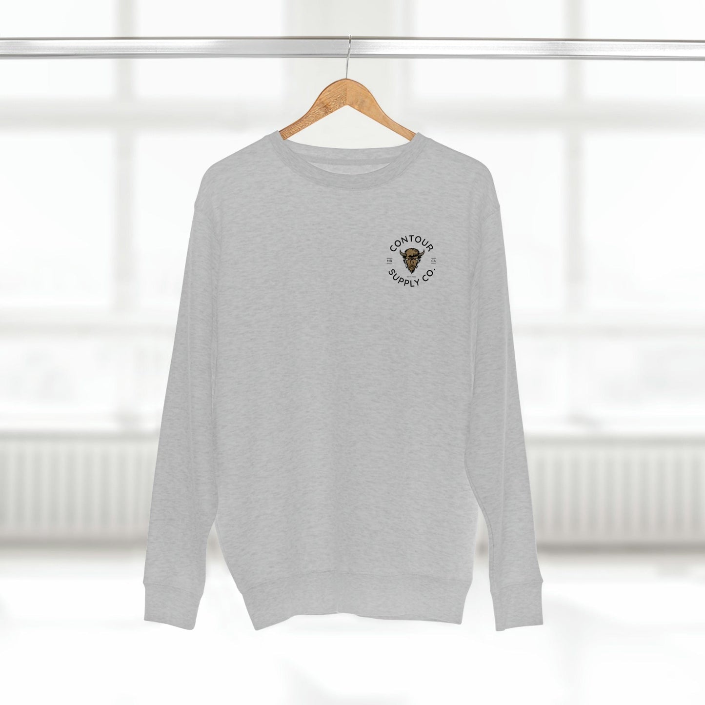 Sweatshirt Heather Grey / S Prairie Giants - Premium Crewneck Sweatshirt - Left Chest