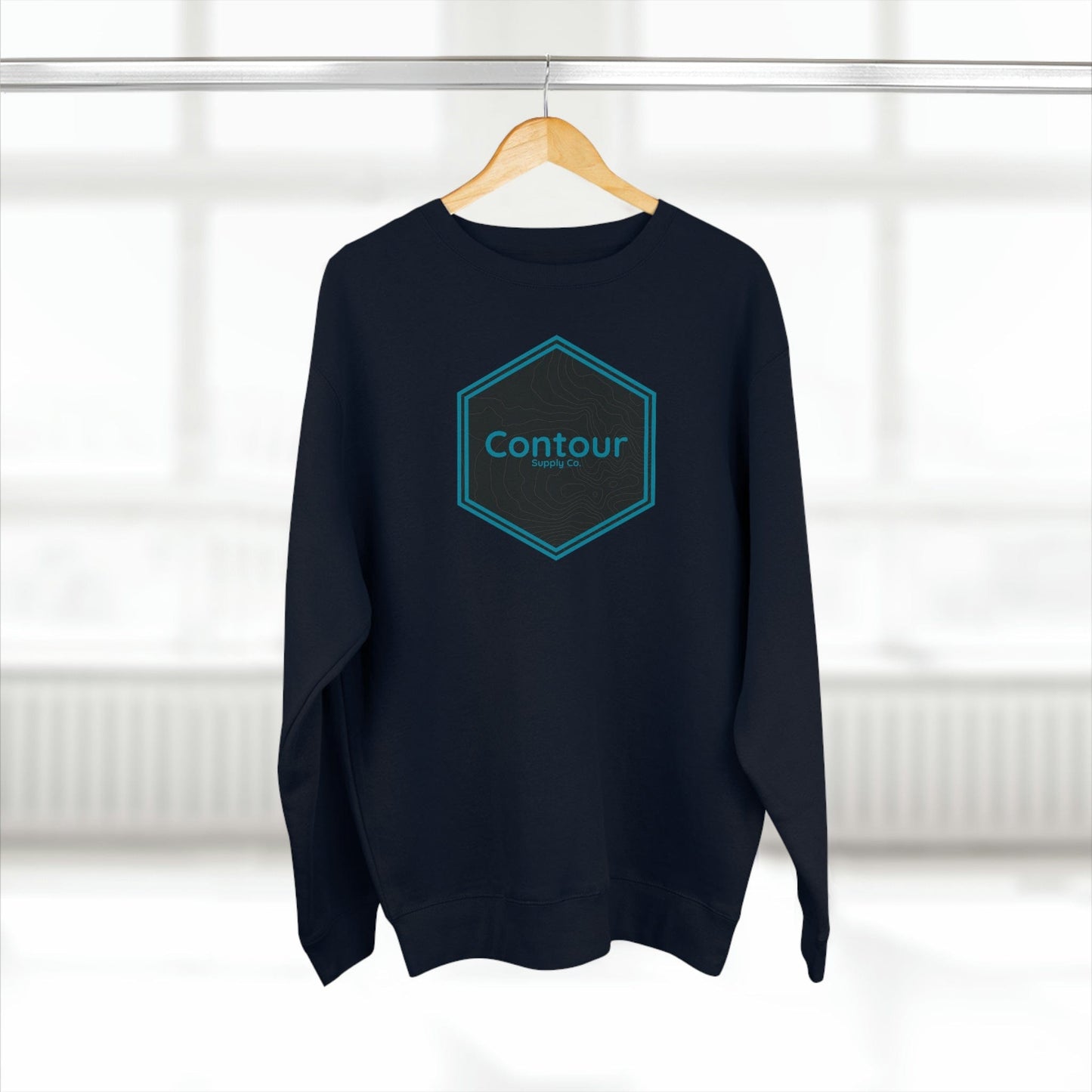 Sweatshirt Navy / S Elevation - Premium Crewneck Sweatshirt