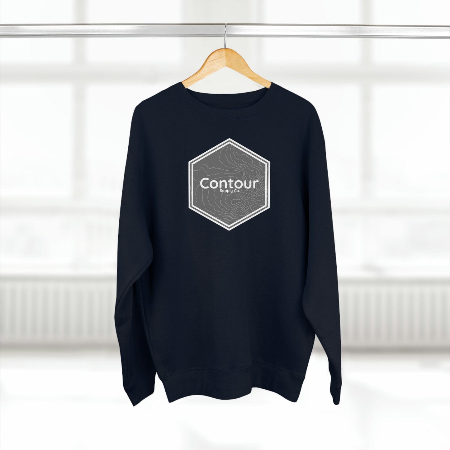 Sweatshirt Navy / S Elevation - Premium Crewneck Sweatshirt