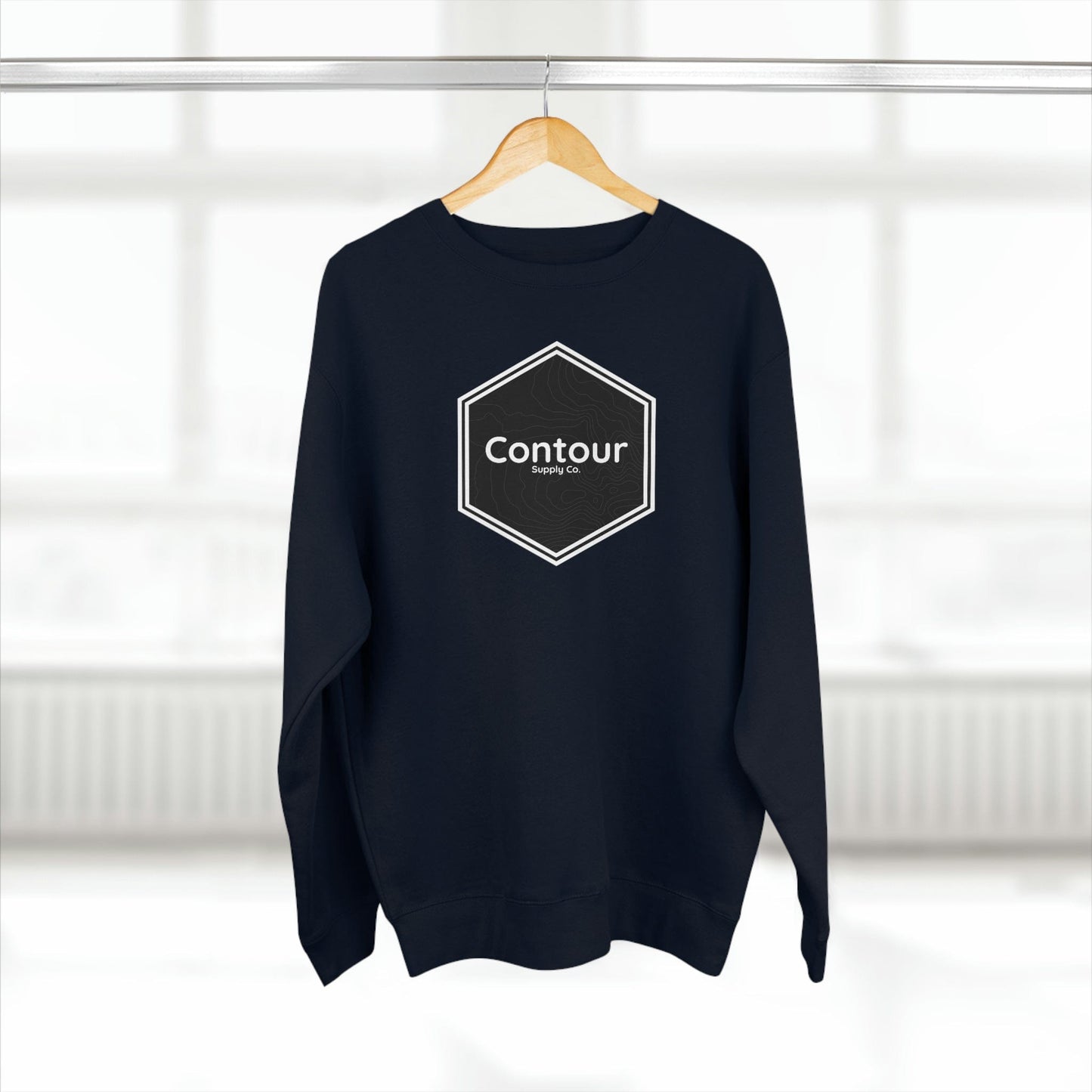 Sweatshirt Navy / S Elevation - Premium Crewneck Sweatshirt