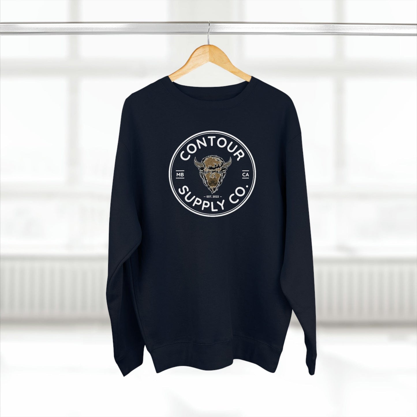 Sweatshirt Navy / S Prairie Giants - Premium Crewneck Sweatshirt - Crest