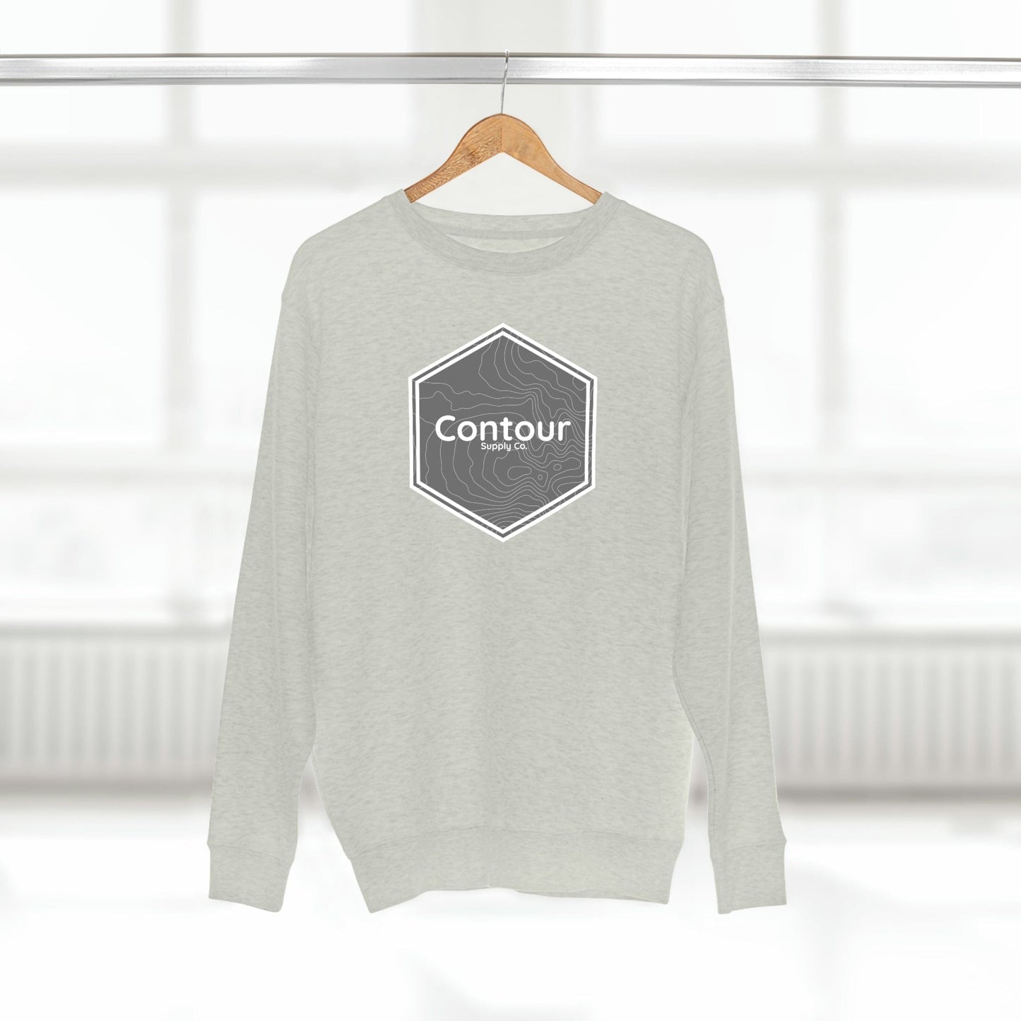 Sweatshirt Oatmeal Heather / S Elevation - Premium Crewneck Sweatshirt