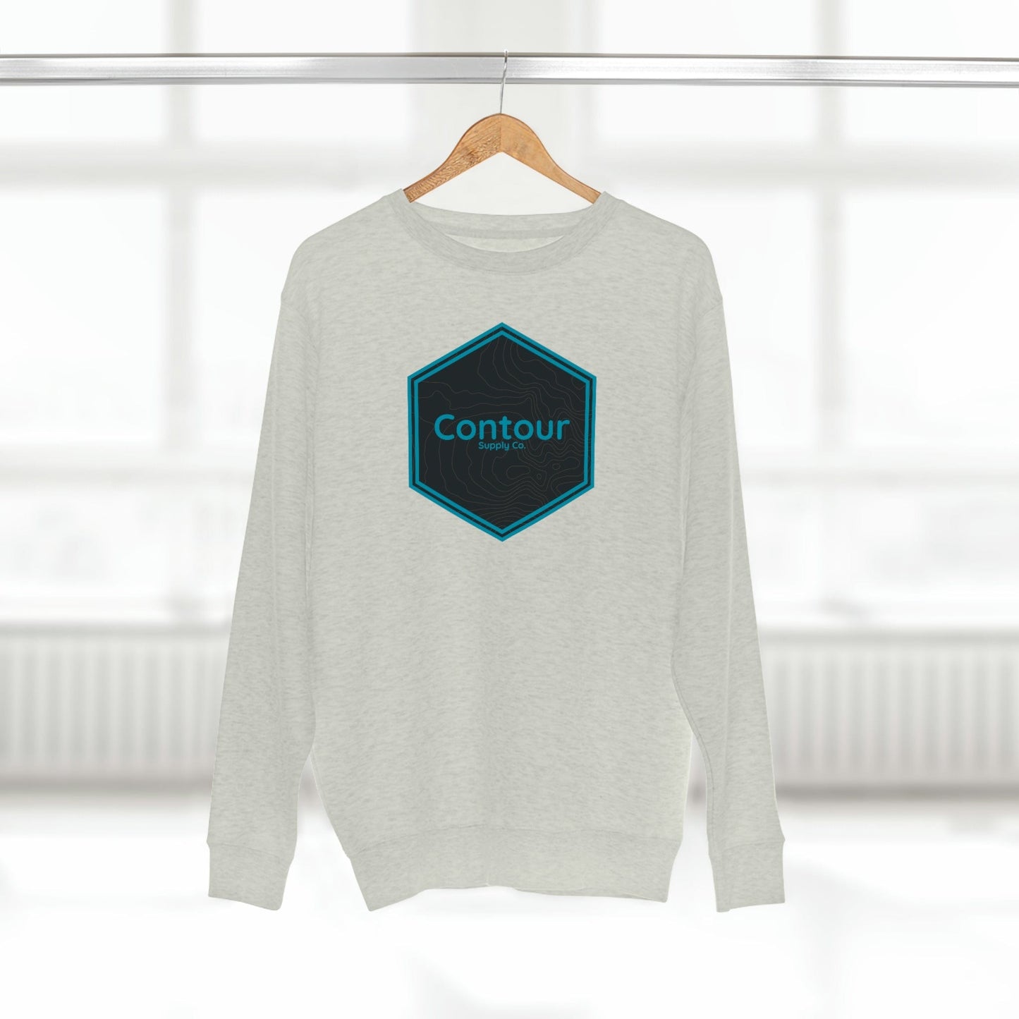 Sweatshirt Oatmeal Heather / S Elevation - Premium Crewneck Sweatshirt