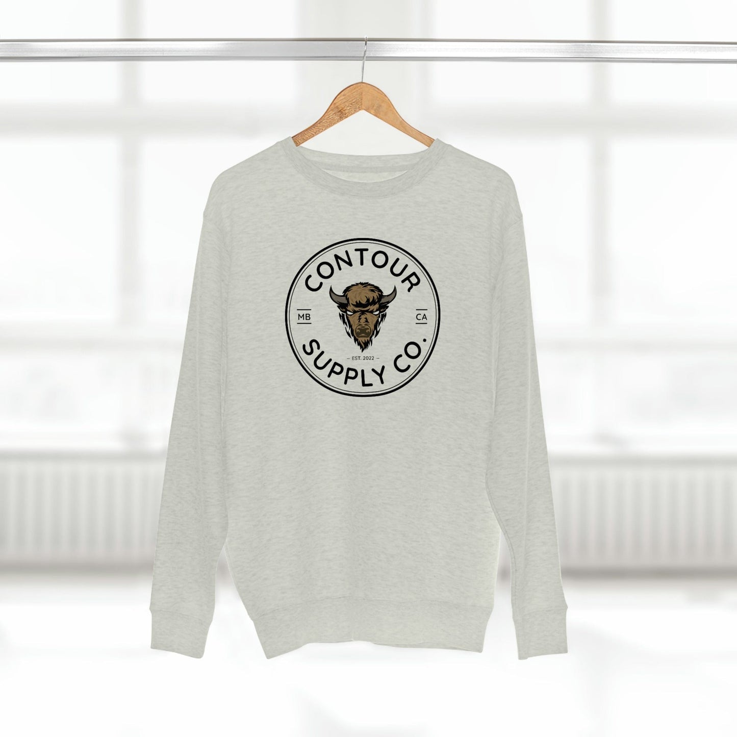 Sweatshirt Oatmeal Heather / S Prairie Giants - Premium Crewneck Sweatshirt - Crest