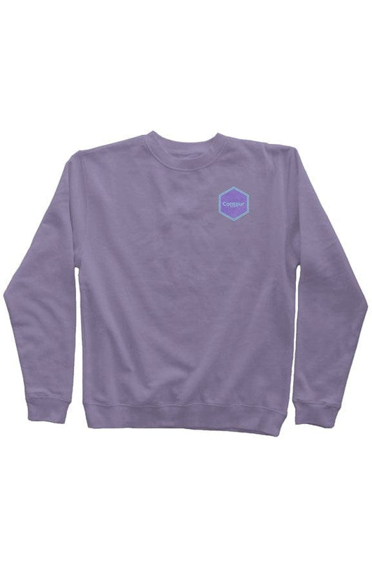 sweatshirts xs / Pigment Plum The Elevation - Pigment Dyed Crew Neck