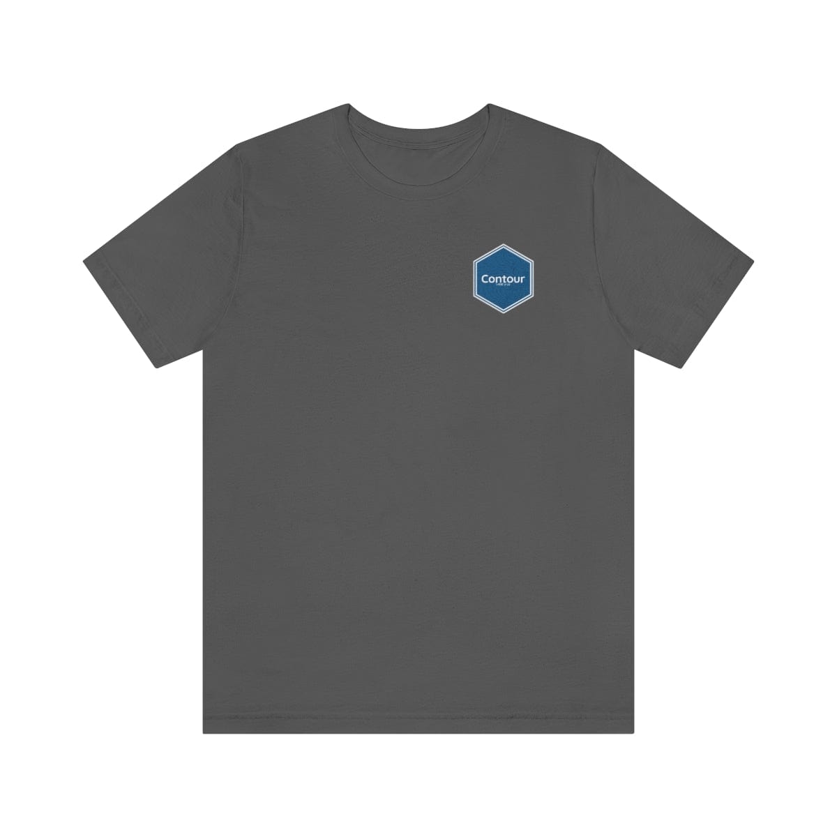 T-Shirt Asphalt / M The Elevation Patch Tee - Blue & White Logo