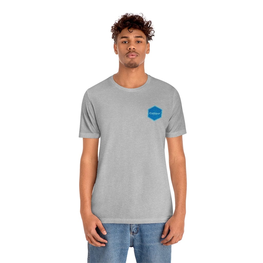 T-Shirt Athletic Heather / S The Elevation Patch Tee - Blue & Light Blue Logo