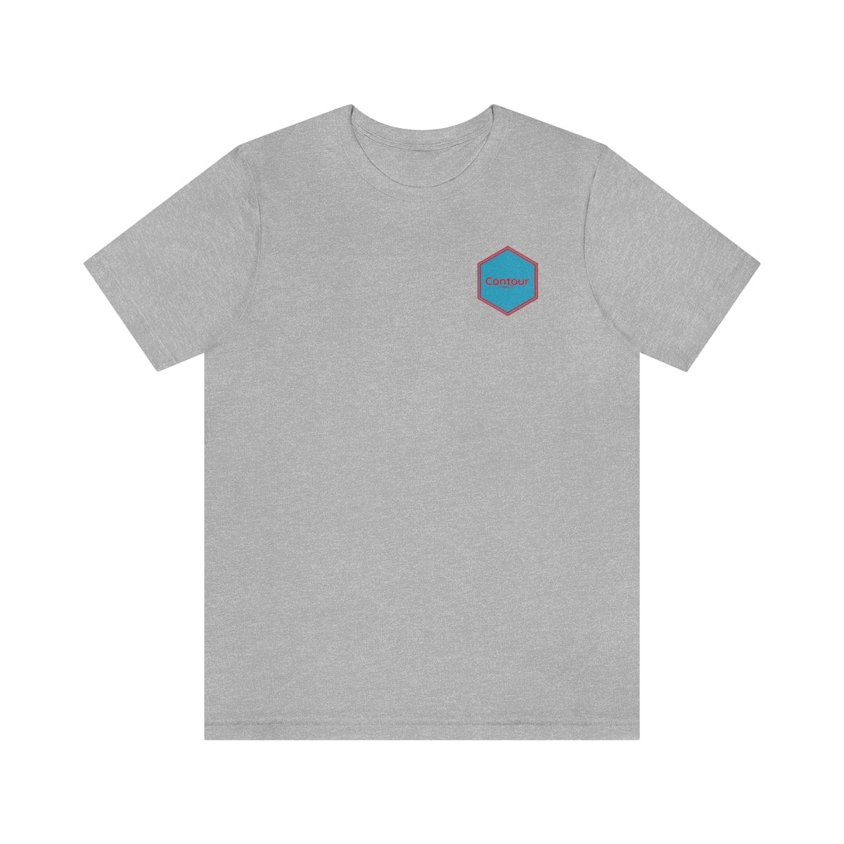 T-Shirt Athletic Heather / S The Elevation Patch Tee - Blue & Red Logo