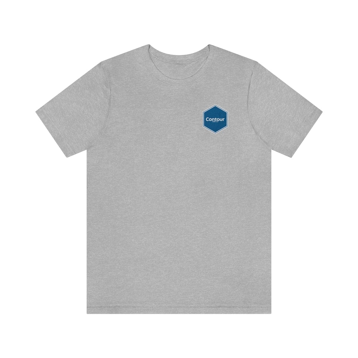 T-Shirt Athletic Heather / S The Elevation Patch Tee - Blue & White Logo