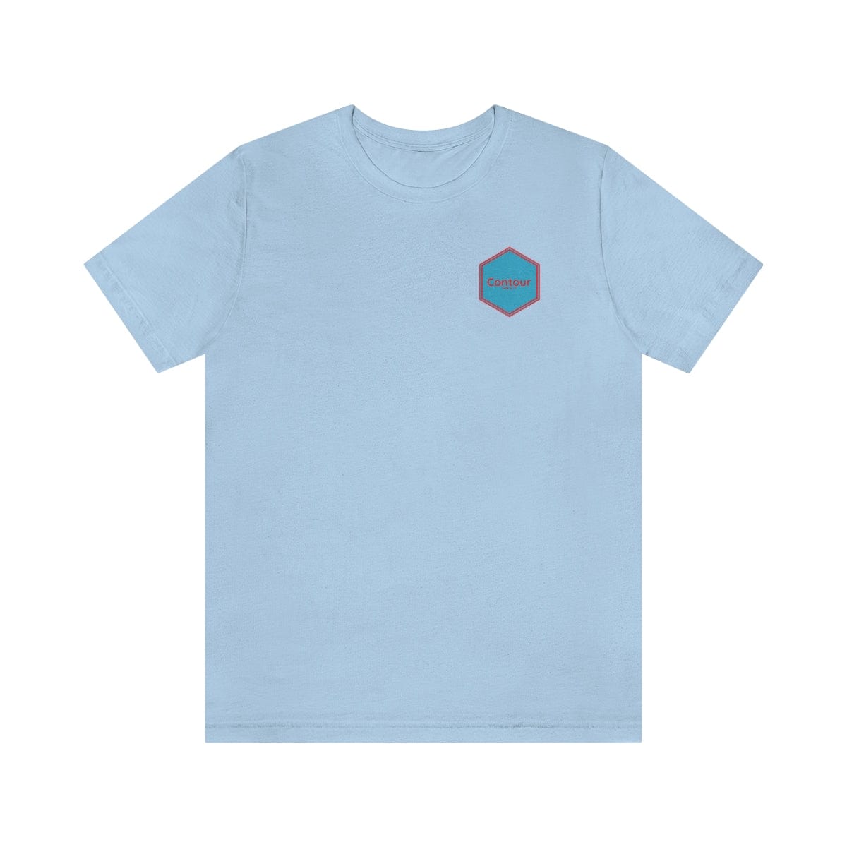 T-Shirt Baby Blue / L The Elevation Patch Tee - Blue & Red Logo