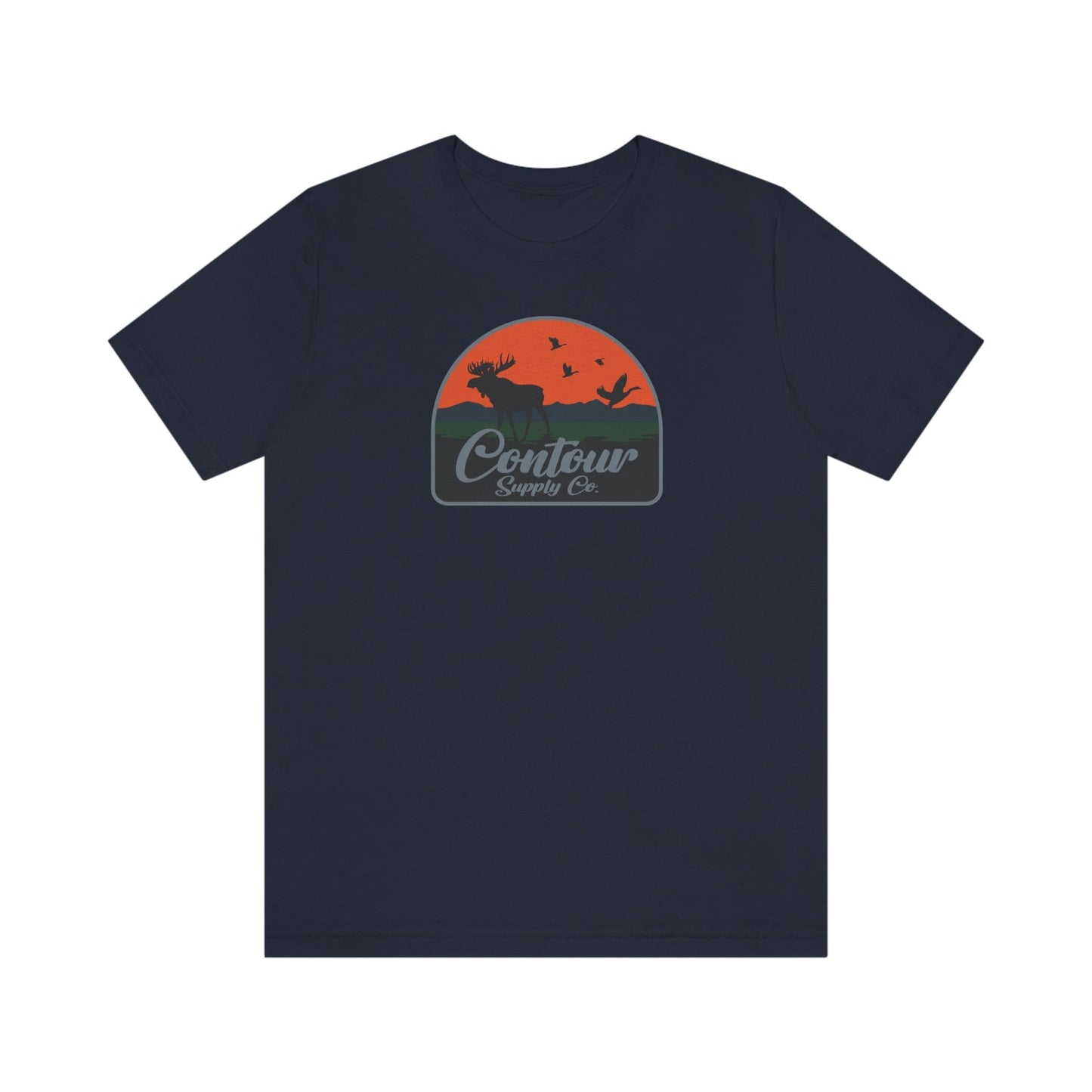 T-Shirt Back Country - Premium Jersey Tee - Crest