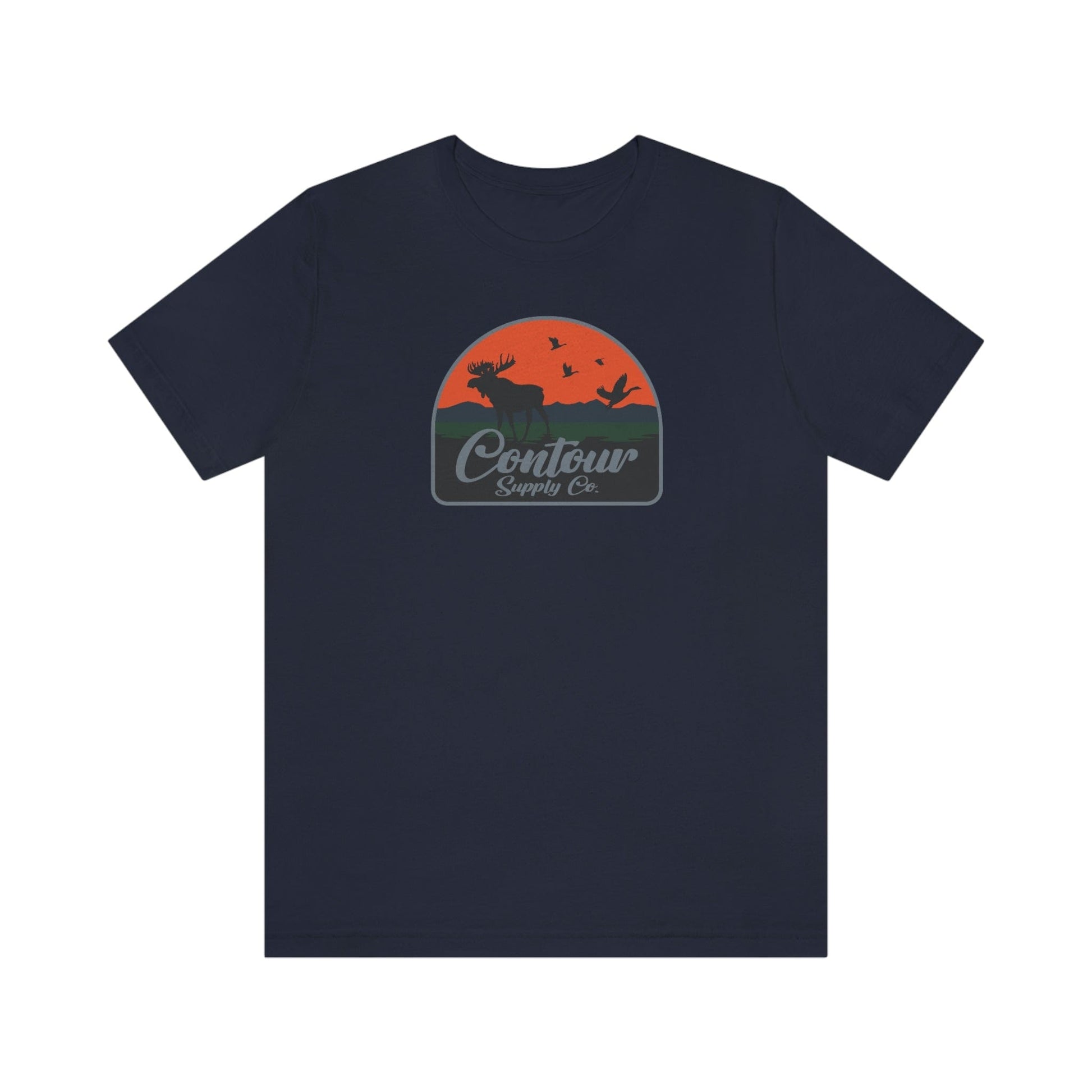 T-Shirt Back Country - Premium Jersey Tee - Crest