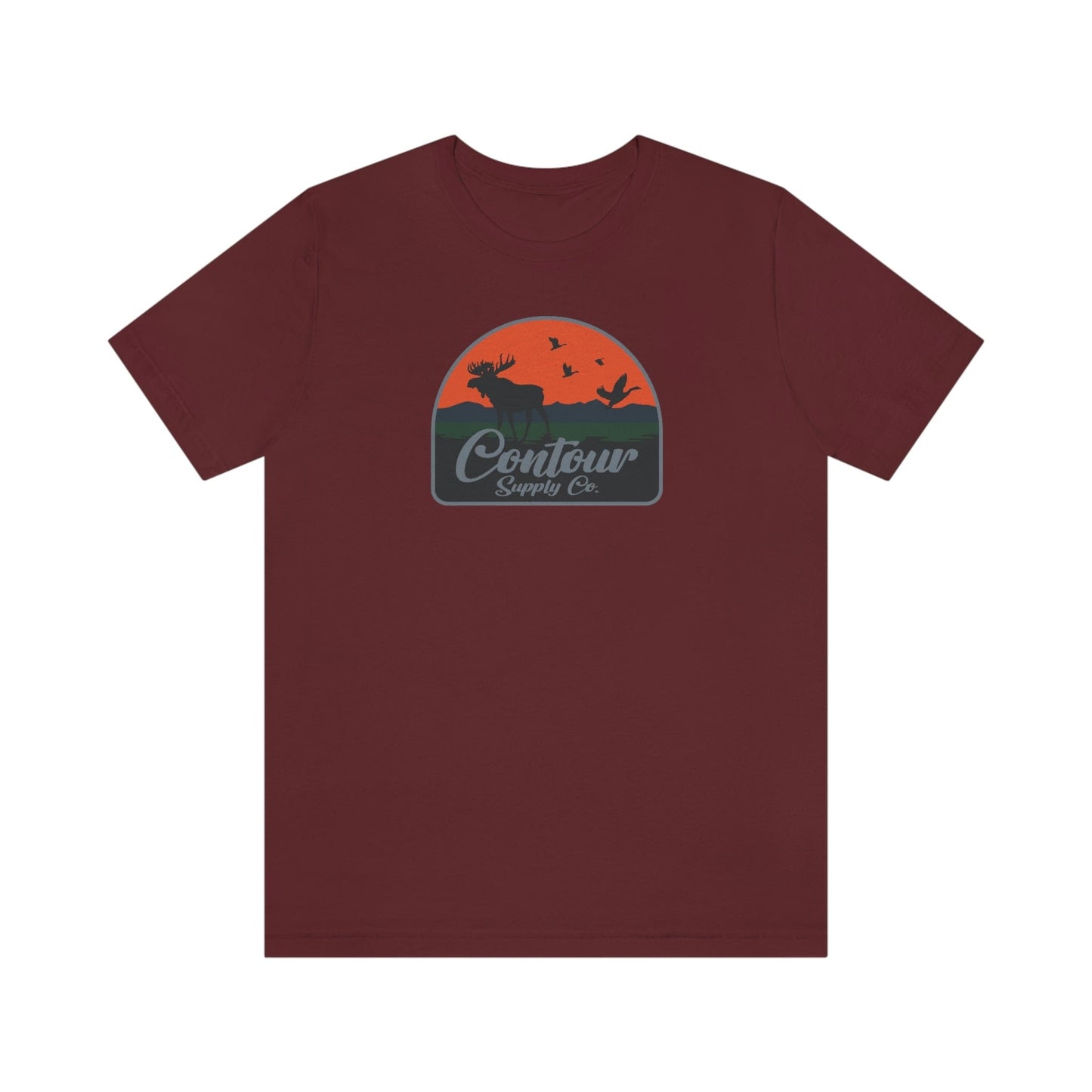 T-Shirt Back Country - Premium Jersey Tee - Crest